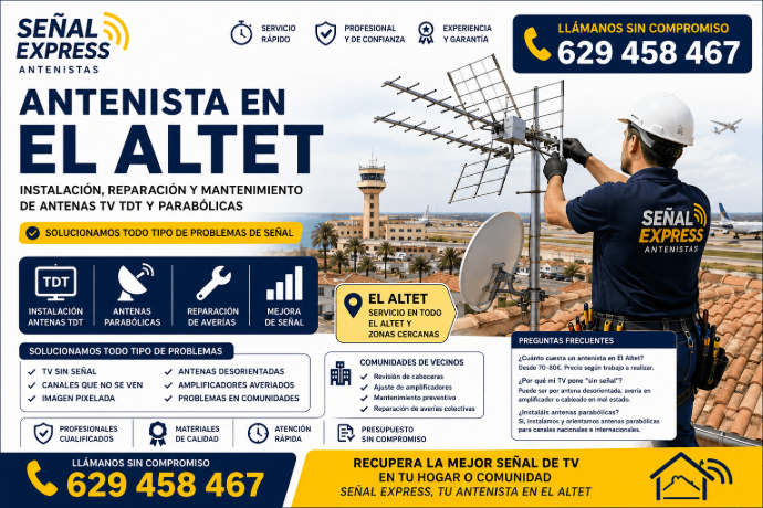 Antenistas El Altet Señal Express Antenista El Altet